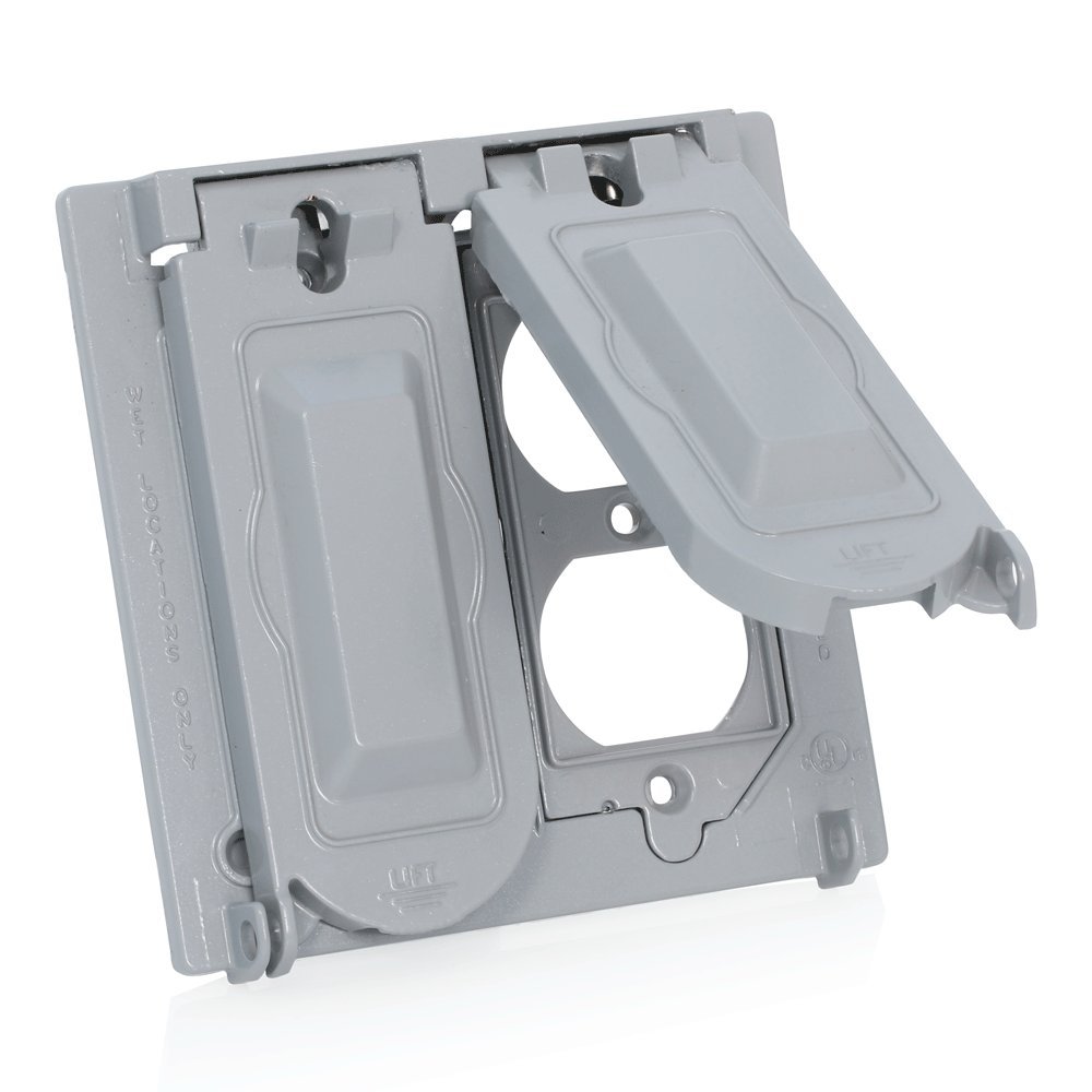 Leviton Weatherproof Cover, 2-Gang for Decora, GFCI, Duplex, or